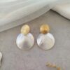 σκουλαρίκια ατσάλινα Mother of pearl