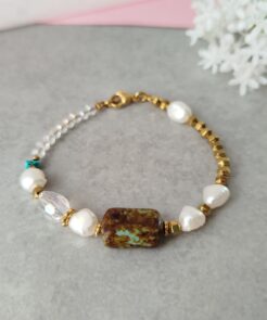 Βραχιόλι Natural Harmony με Κρύσταλλα και Ίασπι