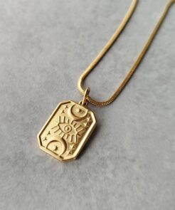 Ατσάλινη αλυσίδα με μενταγιόν