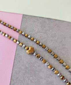 Βραχιόλι δίχρωμο με αιματίτες