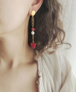 Alternative view of Σκουλαρίκια Butterfly Κρεμαστά με Πεταλούδες