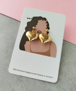 Σκουλαρίκια ατσάλινες καρδούλες